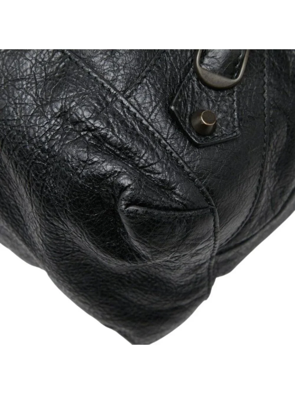 Balenciaga the Day Shoulder Bag Black Leather